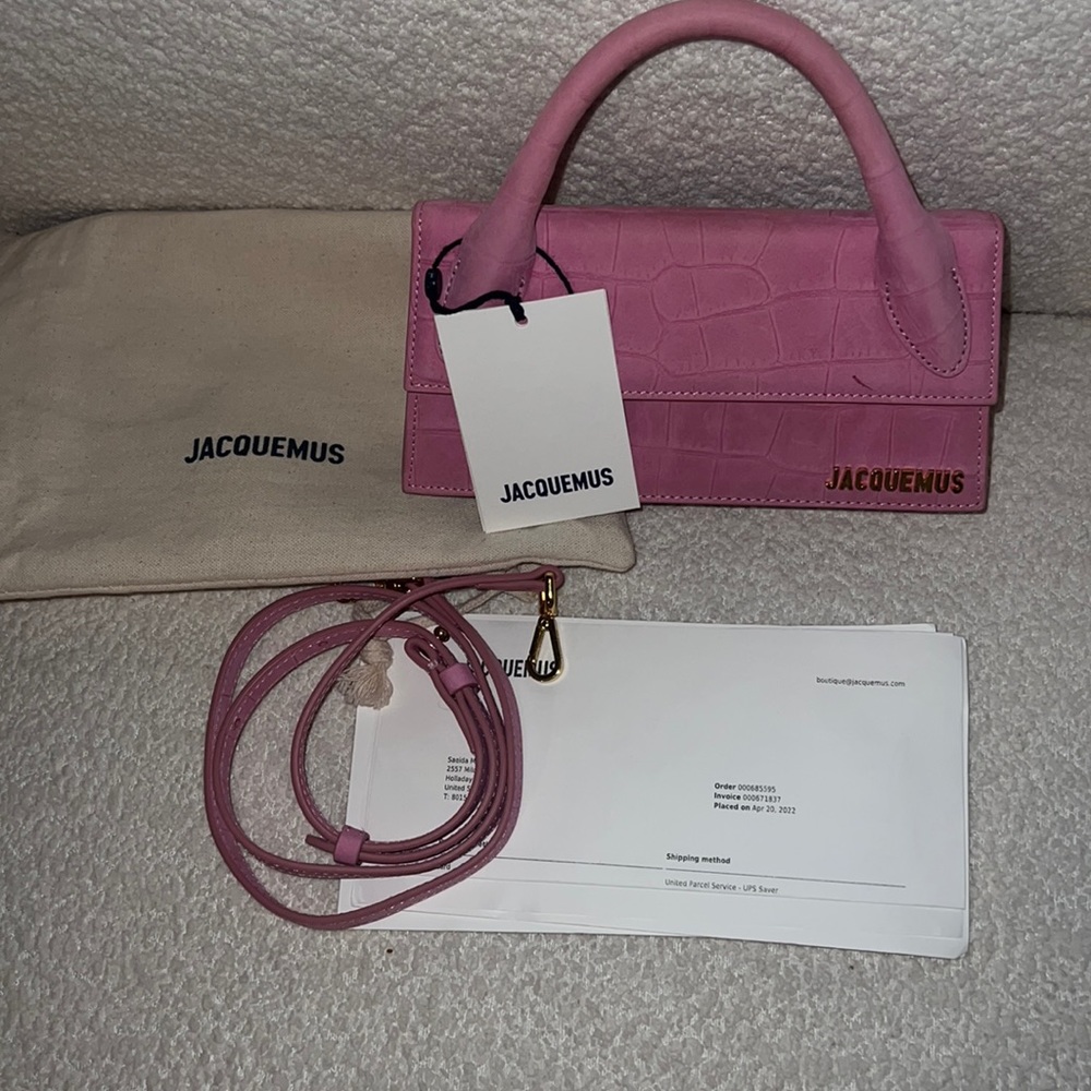 Jacquemus le chiquito long pink os